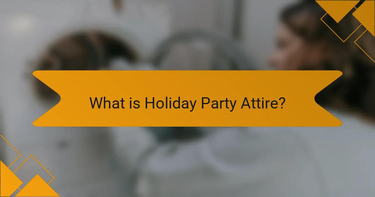 What is Holiday Party Attire?