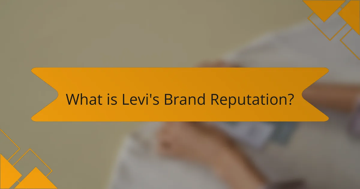 What is Levi's Brand Reputation?